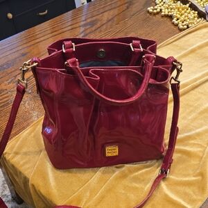 Dooney & Bourke Fuchsia Patent Leather Satchel - Y2K Barbiecore - AS IS